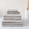 Uchino air waffle towel gray made in japan