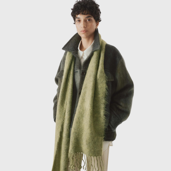 SAYAKA DAVIS Mohair Scarf in Matcha