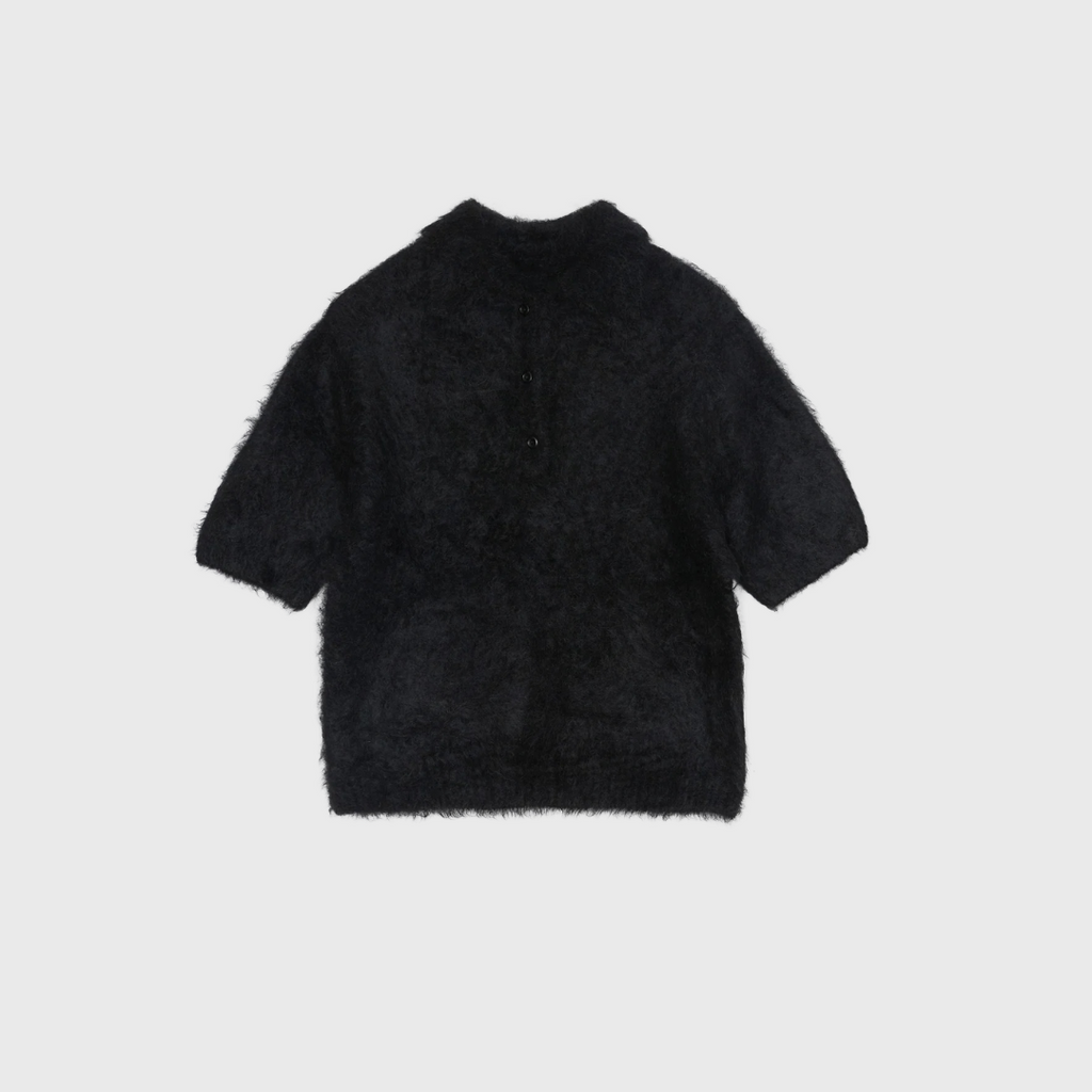 SAYAKA DAVIS Compact Knit Polo in Black