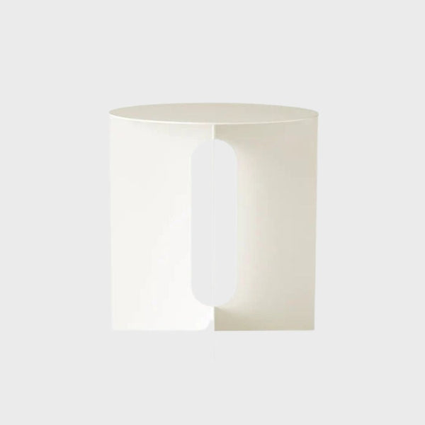 Audo Androgyne Side Table in White metal base