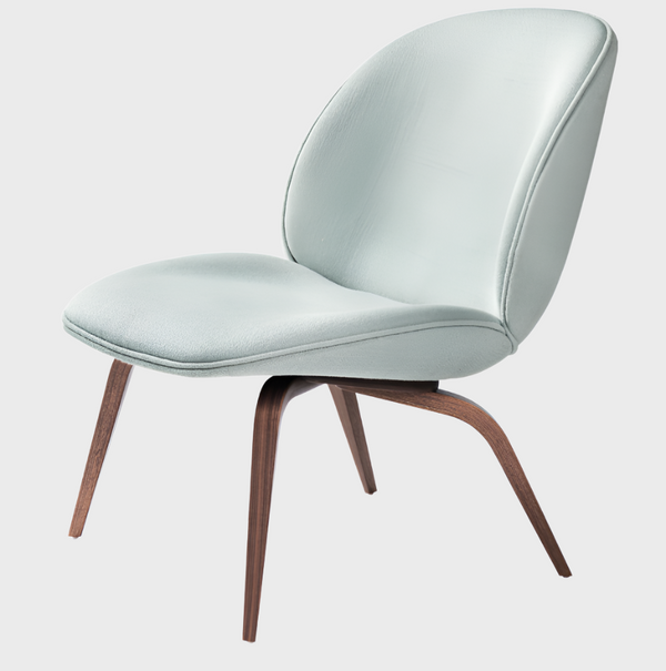 Gubi Beetle Lounge chair Vidar upholstery american walnut base