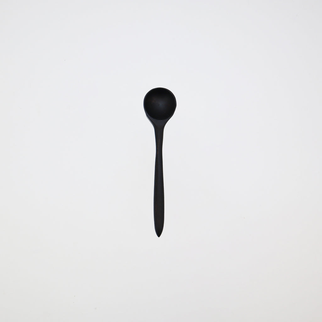 Daniel Gugnoni's Chutney Spoon ebonized walnut hand carved wooden spoon