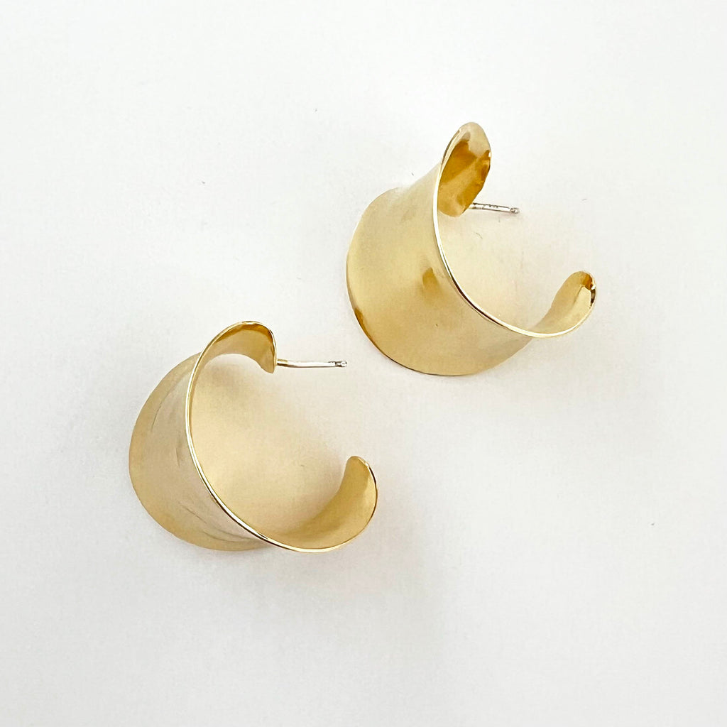 Fay Andrada Hilma gold plated hoop earrings