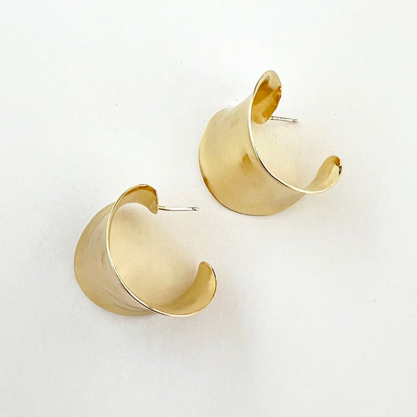 Fay Andrada Hilma gold plated hoop earrings