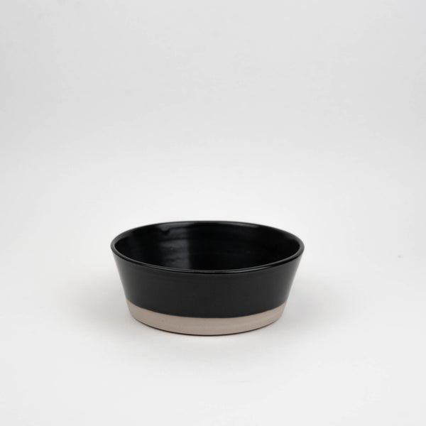 WRF lab CHL minimal nesting bowls handmade in california unique pottery ceramic glaze black